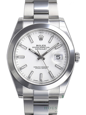 ロレックス デイトジャスト４１ 126300 ホワイト メンズ 最も精巧なスーパーコピー時計N級品ロレックスです