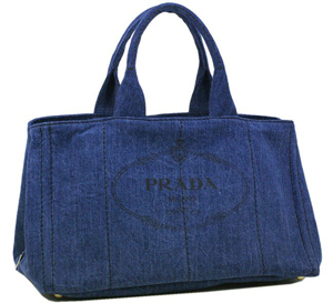 プラダスーパーコピー バッグ PRADA トートバッグ デニム キャンバス ブルー B1872B9