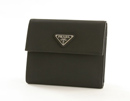 プラダスーパーコピー テスート 二つ折財布 ブラック M170 カーフレザー、ナイロン